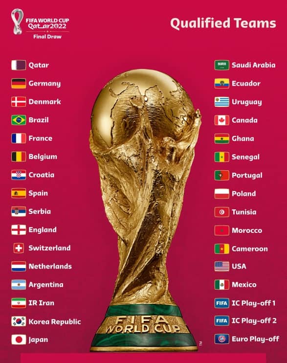 그래픽화한 이번 월드컵 참가국. 사진｜FIFA 공식 SNS